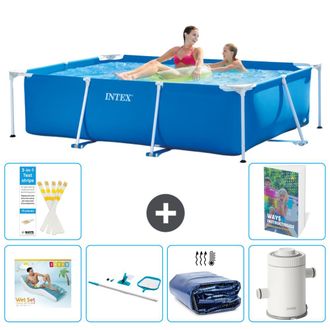 Intex Piscina Con Estructura Rectangular - 220x150x60 Cm - 7-piezas S96