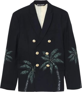 Palm Angels Blazer Palms Classic doppiopetto - Blu