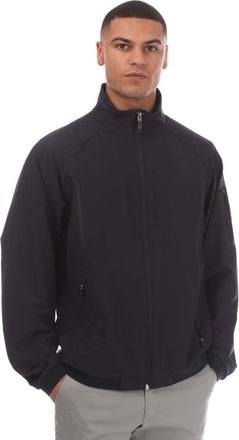 HUGO BOSS Mens Athleisure Zipped Track Jacket in Dark Blue - Size Large