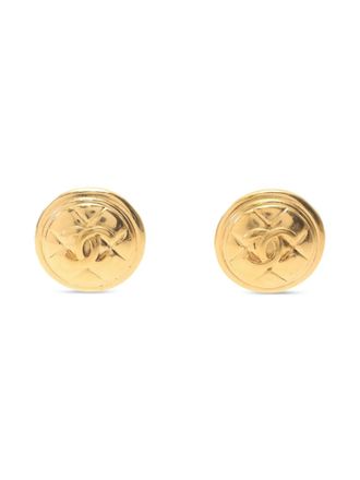 Chanel 1986-1988 Coco mark earrings - women - Brass - One Size - Gold