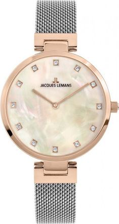 Jacques Lemans Womens 1-2001M Ladies Milano Watch - Rose Gold - One Size