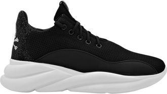 Philipp Plein Schoenen, Dames, Zwart, 40 EU, Leer, Runner Plein Hurricane with Crystals