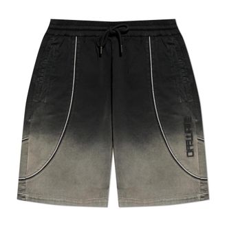 Off-white Vintage-Effect Shorts - Heren - Korte Broeken - Grijs - S - Katoen - Korte Broeken