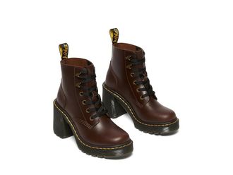 Dr. Martens Jesy Boot Womens Shoes Dark Brown : UK 9 (US Womens 11) M, Leather