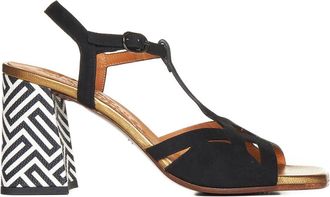 Chie Mihara Sandalen met kooi-ontwerp - Dames - Sandalen met hakken - Veelkleurig - 36 EU - Leer - Schoenen