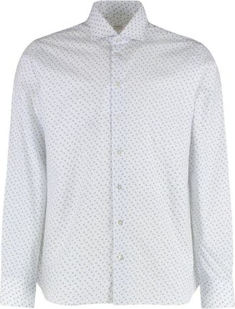 Borriello Bedrukt katoenen overhemd - Heren - Casual Overhemden - Veelkleurig - 3XL - Katoen - Overhemden