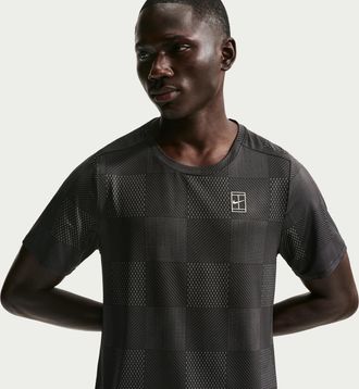 Nike Mens Court Advantage Dri-FIT Tennis Top in Black | IB1064-010