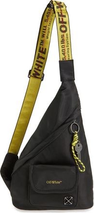 Off-white Asymmetric Sling Bag in Black at Nordstrom Rack