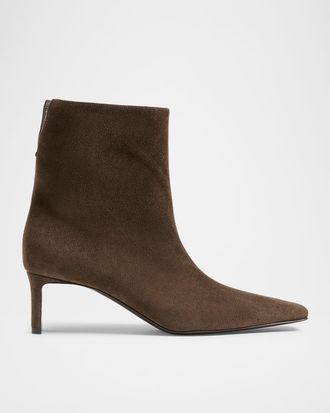 Khaite Ona Suede Ankle Boots