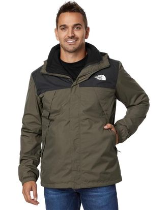 The North Face Antora Triclimate Jacket Mens Green Waterproof Full Zip DDR3 9
