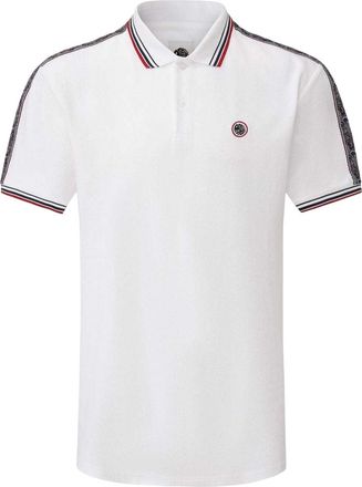 Pretty Green Polohemd met logo en tape voor heren (Wit)