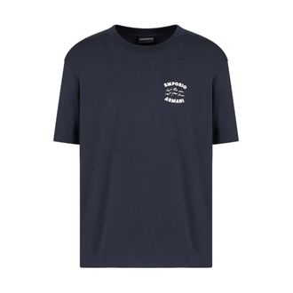 Emporio Armani Korte Mouw Jersey T-shirt - Heren - T-shirts - Blauw - M - Tops