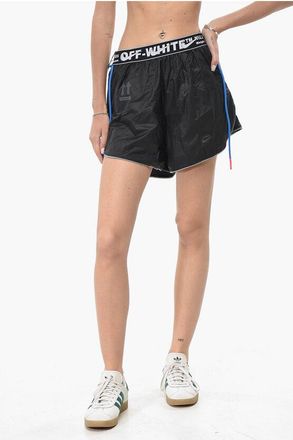 Off-white NIKE Nylon Shorts with Branded Elastic Band size L