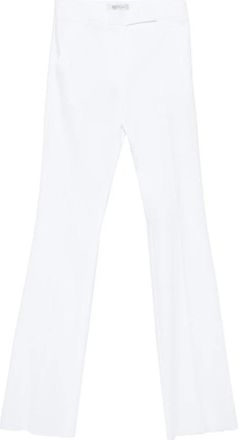 Max Mara Cecina Broeken - Dames - Wijde Broeken - Wit - S - Katoen - Broeken