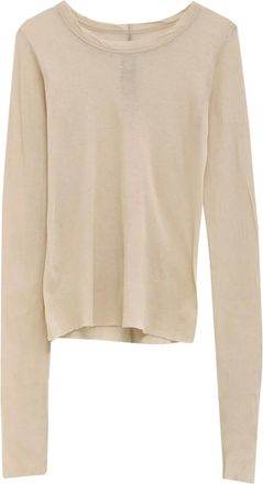 Rick Owens T-shirt a maniche lunghe - Toni neutri