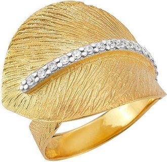 I.Reiss Company 14K 0.10 Ct. Tw. Diamond Wrapping Leaf Ring