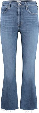 Citizens Of Humanity Isola Cropped Jeans - Dames - Cropped Jeans - Blauw - W27 - Katoen - Jeans