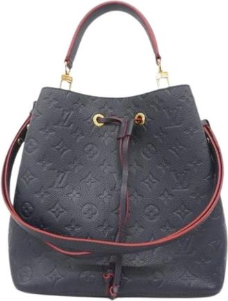 Louis Vuitton Pre-owned Bucket Bags, female, Blue, Size: ONE SIZE Pre-owned Bucket Bag