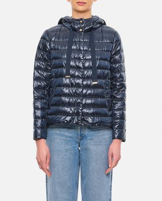 Herno Navy Blue Puffer Jacket