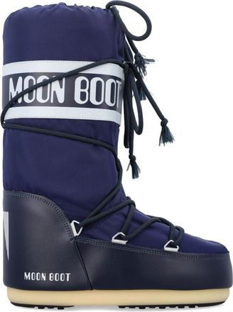 Moon Boot Blue Logo Boots
