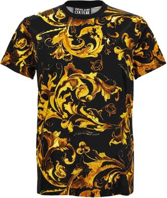 Versace Jeans Couture T-shirt con stampa barocca - Nero