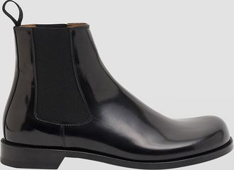 Loewe Mens Terra Leather Chelsea Boots