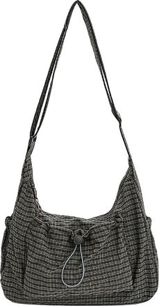 Generic Ladies Bag, Crossbody Purse for Women, Lightweight and Stylish Plaid Casual Shoulder Bag with Adjustable Shoulder Strap. (Green)