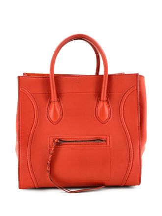 Celine Phantom Bag Grainy Leather Medium tote bag - Oranje