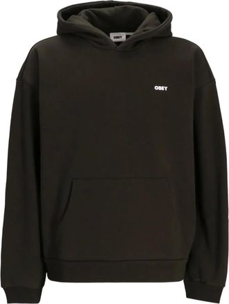 Obey Hoodie met print - Zwart