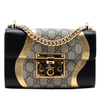 Gucci Pre-owned Gucci Small GG Supreme Osiride Padlock Crossbody Ladies O1UP9CP6L6FRESHQ