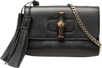 Gucci Pre-owned Borsa a tracolla con chiusura a bamb&ugrave; - - Pre-owned - Donna - Nero - ONE SIZE
