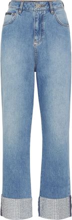 Philipp Plein Denim Broek Met Loose Fit Heart