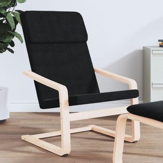 vidaXL Sill&oacute;n De Relax De Tela Negro Vidaxl