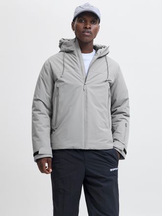 Jack & Jones Outdoorjacke JACK & JONES JCOFUSION TECHNICAL JACKET SN, Herren, Gr. XXL, blau (city skyline), Web, Obermaterial: 100% Polyester, unifarben, regular f