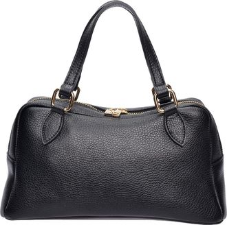 Roberta M Zwart Rundleer Tas