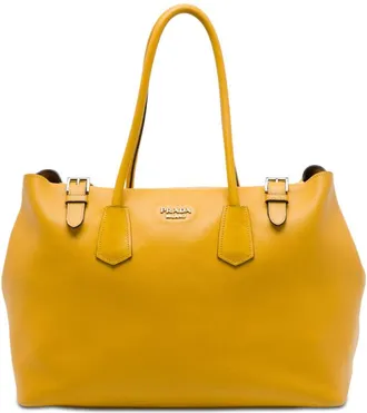Prada Pre-owned Prada City Calf Leather Buckle Tote Ladies F886KN023W1CU222