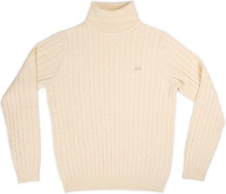 Sun 68 Trendy Hoodies voor een stijlvolle look - Heren - Coltruien - Wit - XL - Truien & Vesten