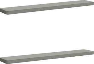 vidaXL Cojines Para Banco De 2 Piezas Vught 2 Pcs 100% Poli&eacute;ster Gris Vidaxl