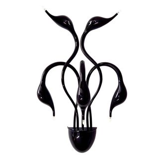 Netlighting Swan Modern 5 Light Wall Lamp G4 in Black