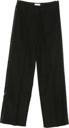 Forte_Forte Broeken, Dames, Zwart, M, Straight Broeken