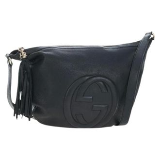 Gucci Pre-owned Vintage Shoulder Bag - Dames - Pre-owned - Zwart - Maat: ONE Size Leer