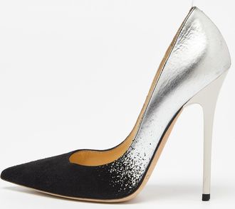 Jimmy Choo London Black Suede Pointed Toe Pumps