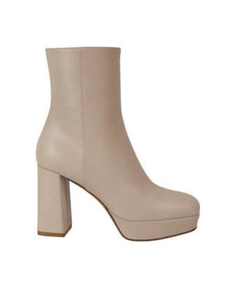 Gianvito Rossi Pre-owned Womens Daisen Platform Boots in Beige Leather - Size EU 37
