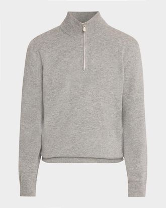 Brunello Cucinelli Men & apos;s Cashmere Quarter-Zip Sweater