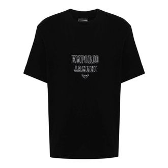 Emporio Armani Blauw T-shirt met korte mouwen 6D1Tq 91Jwzz 09U3 - Heren - T-shirts - Blauw - XL - Tops