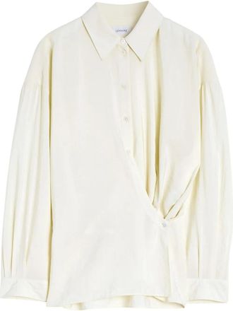 Christophe Lemaire twisted shirt - women - Polyamide/Silk - 34 - Neutrals