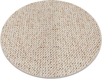 RugsX Carpet, round casablanca cream white round 200 cm