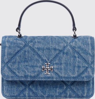 Tory Burch Borsa a mano mini Kira in denim di cotone Tory Burch