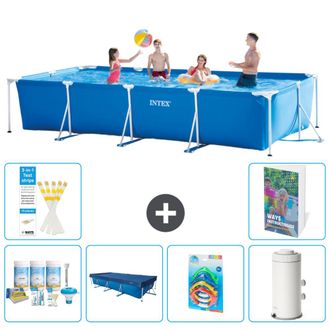 Intex Piscina Con Estructura Rectangular - 450x220x84 Cm - 7-piezas S26