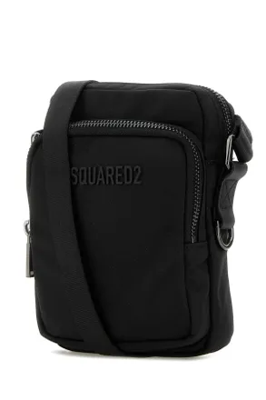 Dsquared2 Mens Black Canvas Urban Crossbody Bag Borse A Tracolla